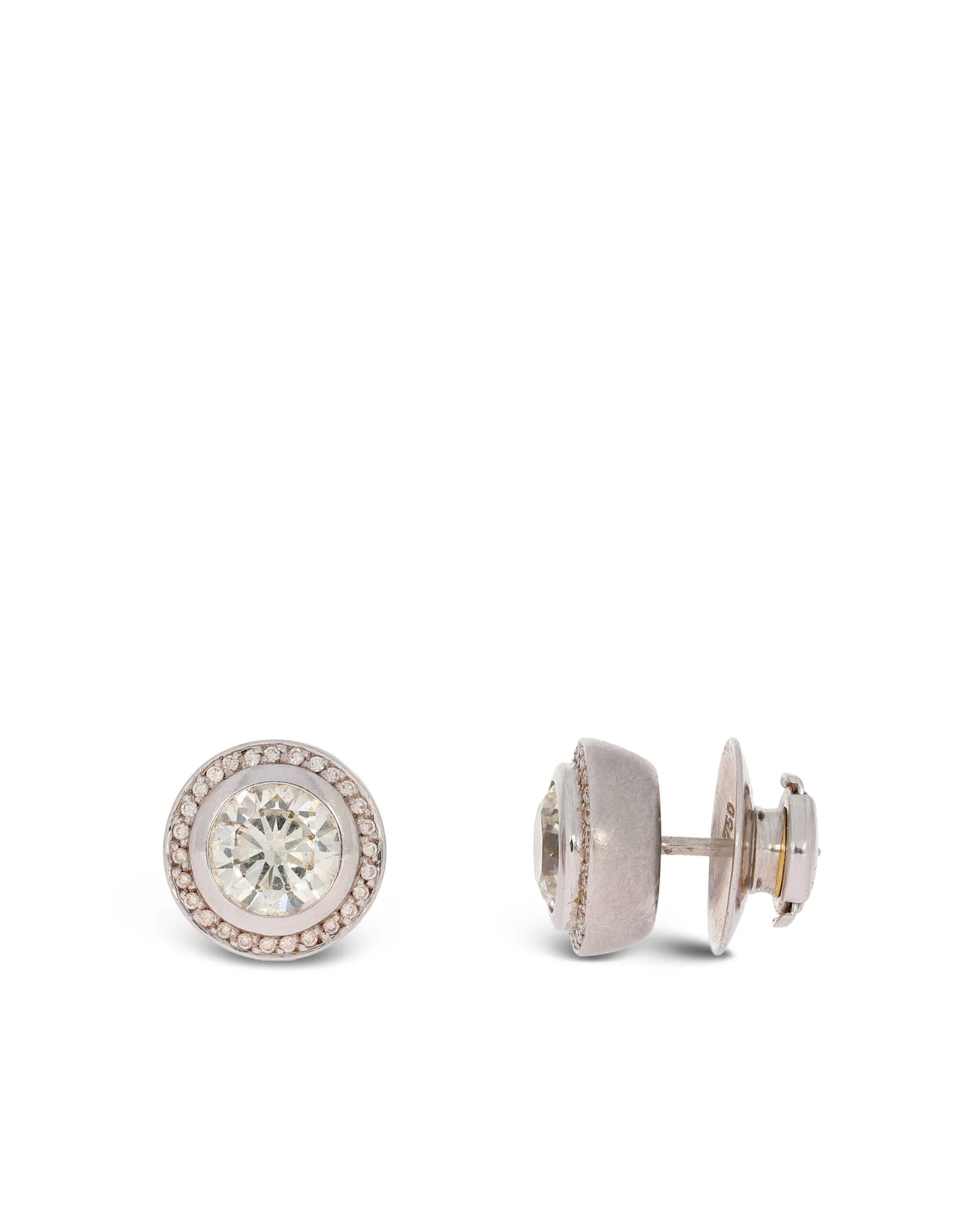 Ohrstecker – Weissgold mit Diamanten 3.42ct