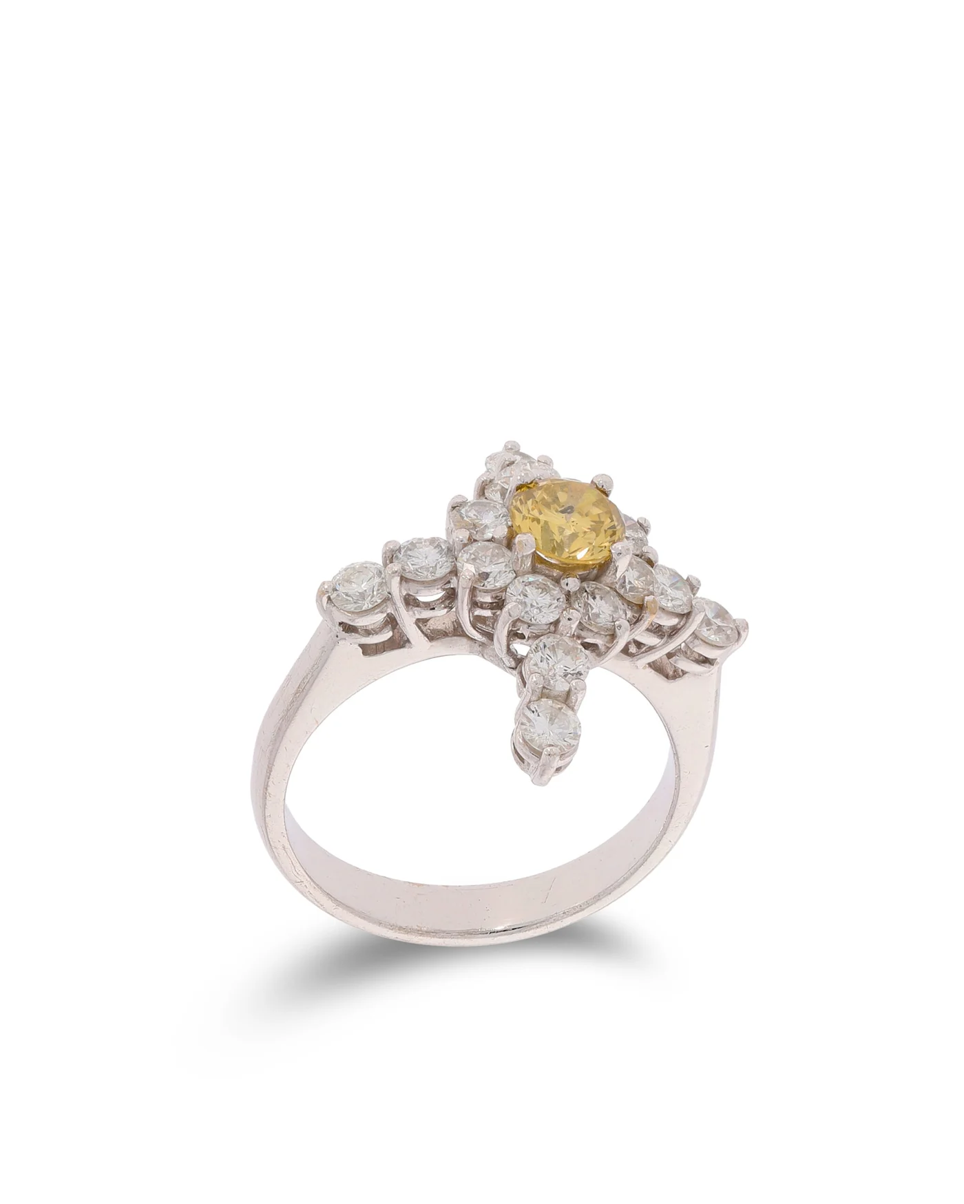 Damenring - Weissgold mit Diamanten 1.09ct