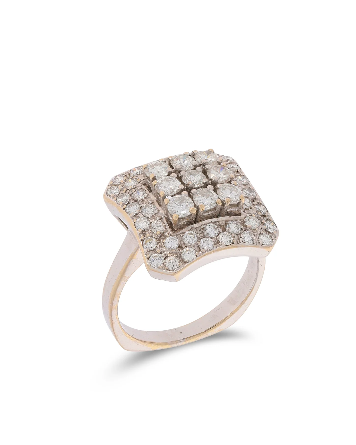 Damenring - Weissgold mit Diamanten 1.52ct