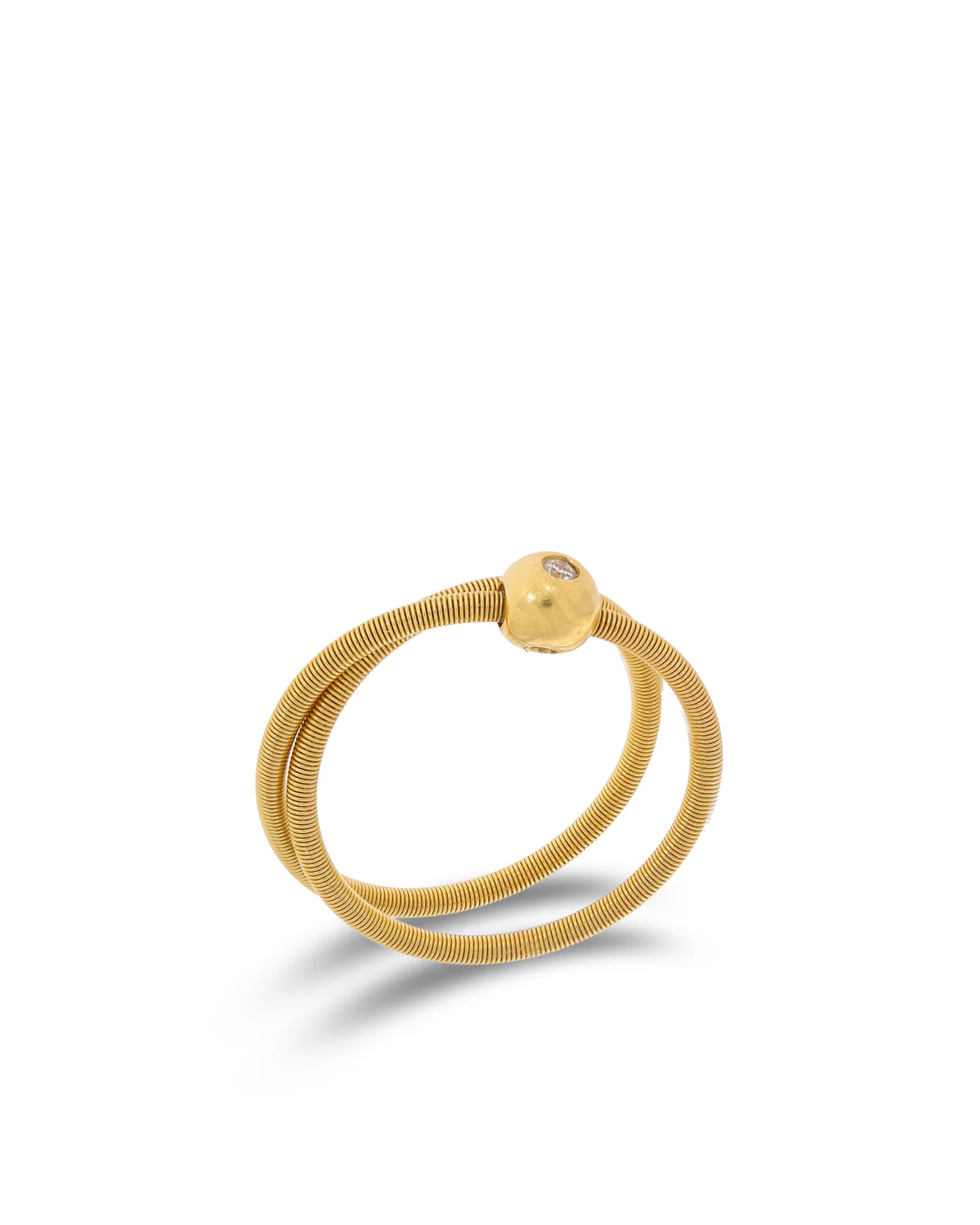 Damenring – Gelbgold mit Diamant 0.02ct