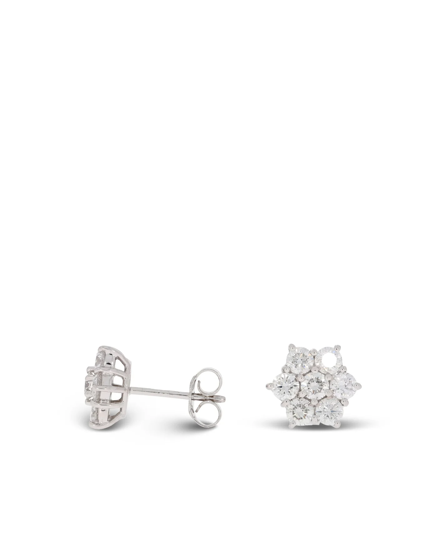 Ohrstecker - Weissgold mit Diamanten