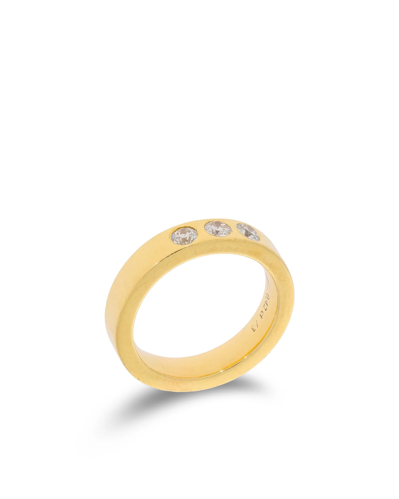 Damenring – KURZ Gelbgold mit Diamanten 0.42ct