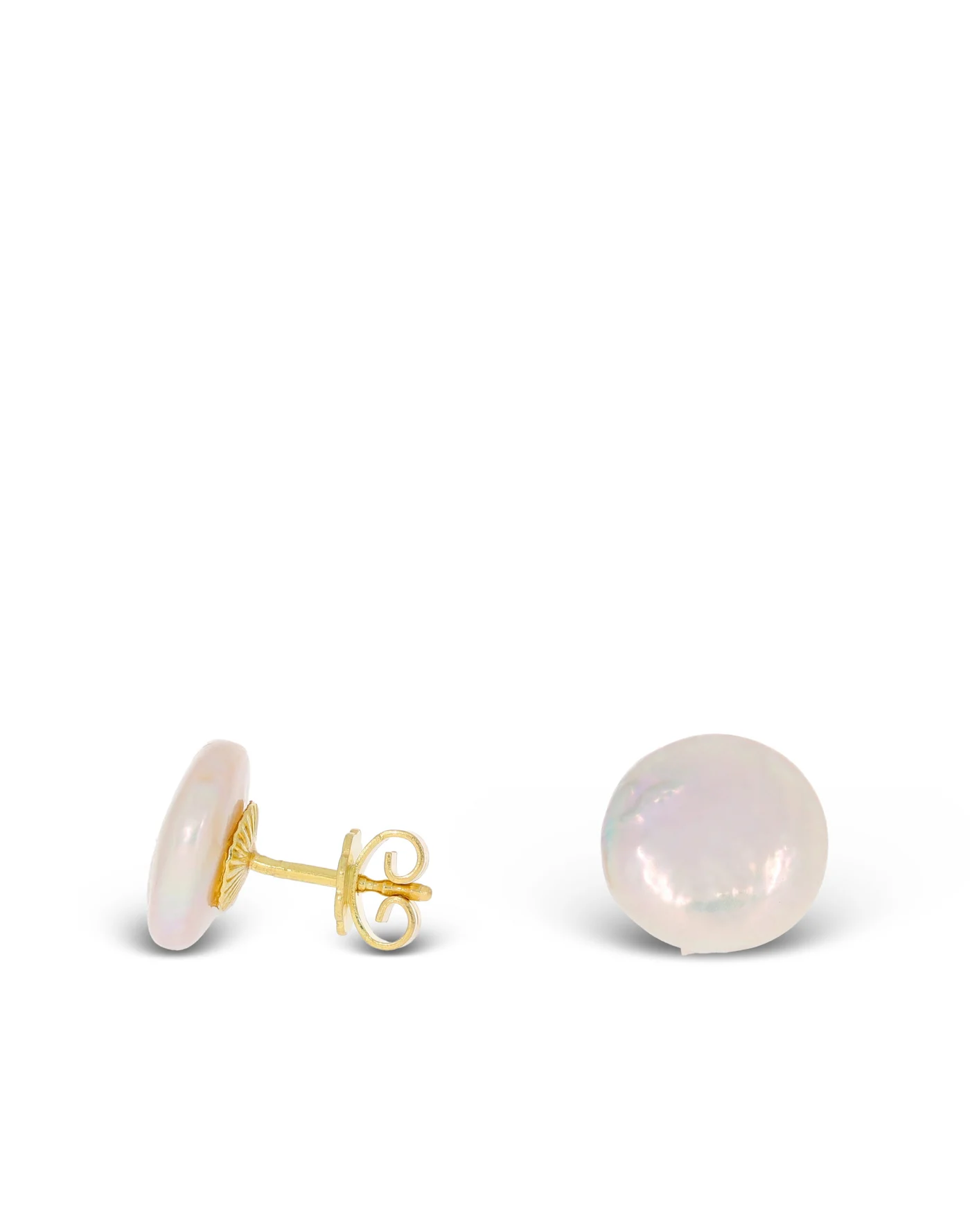 Ohrstecker – Gelbgold mit Perle