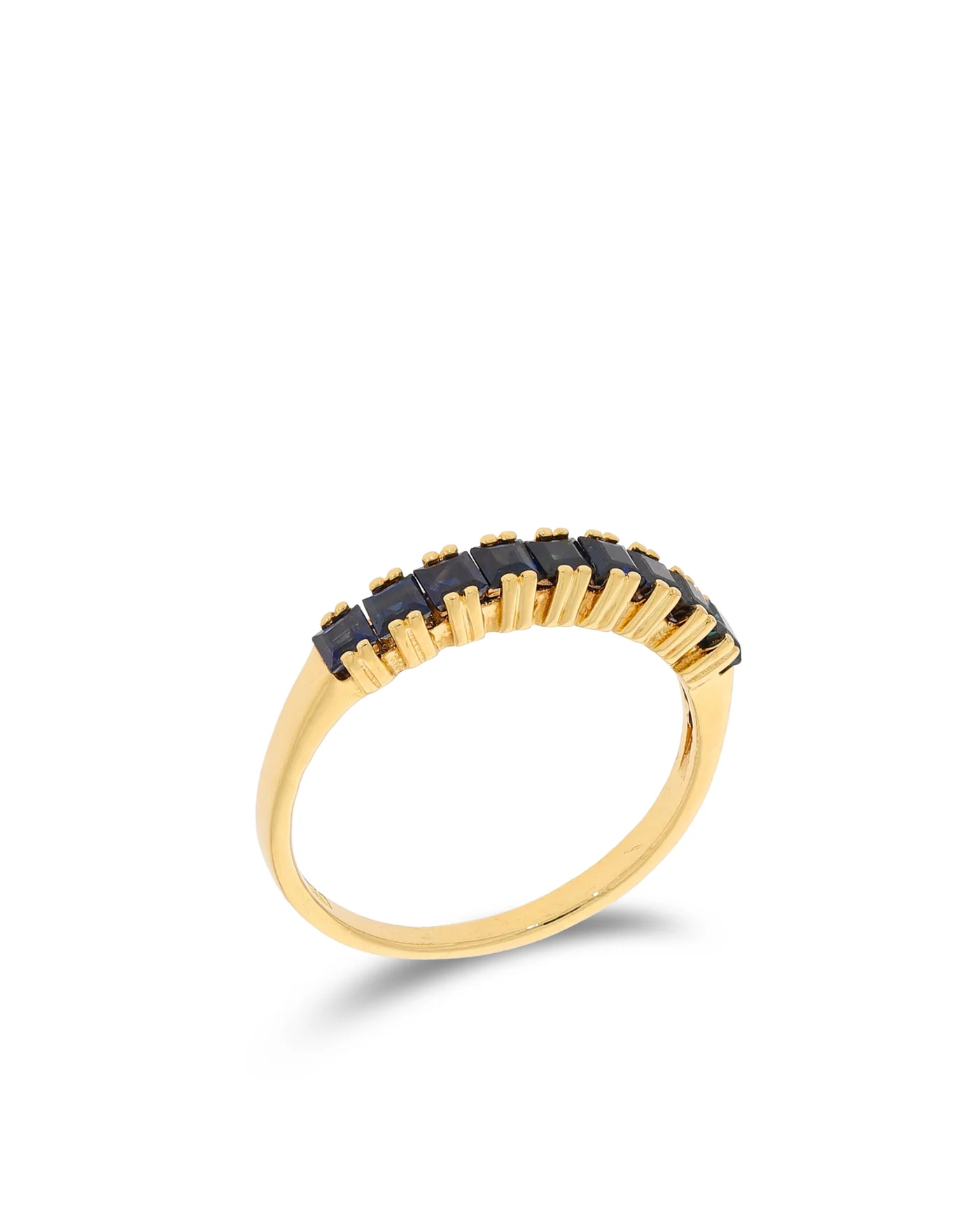 Damenring – Gelbgold mit Saphiren