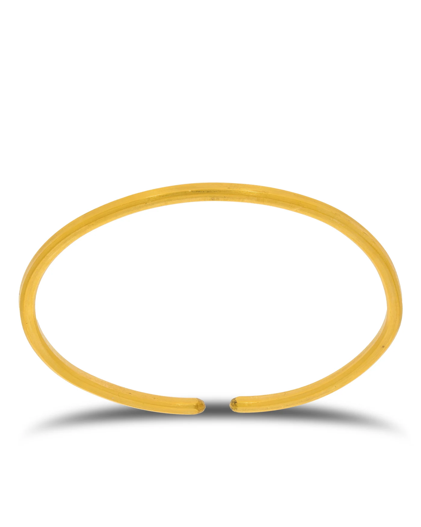 Armreif „Walzdraht“ 24Kt Gold (3.9mm)