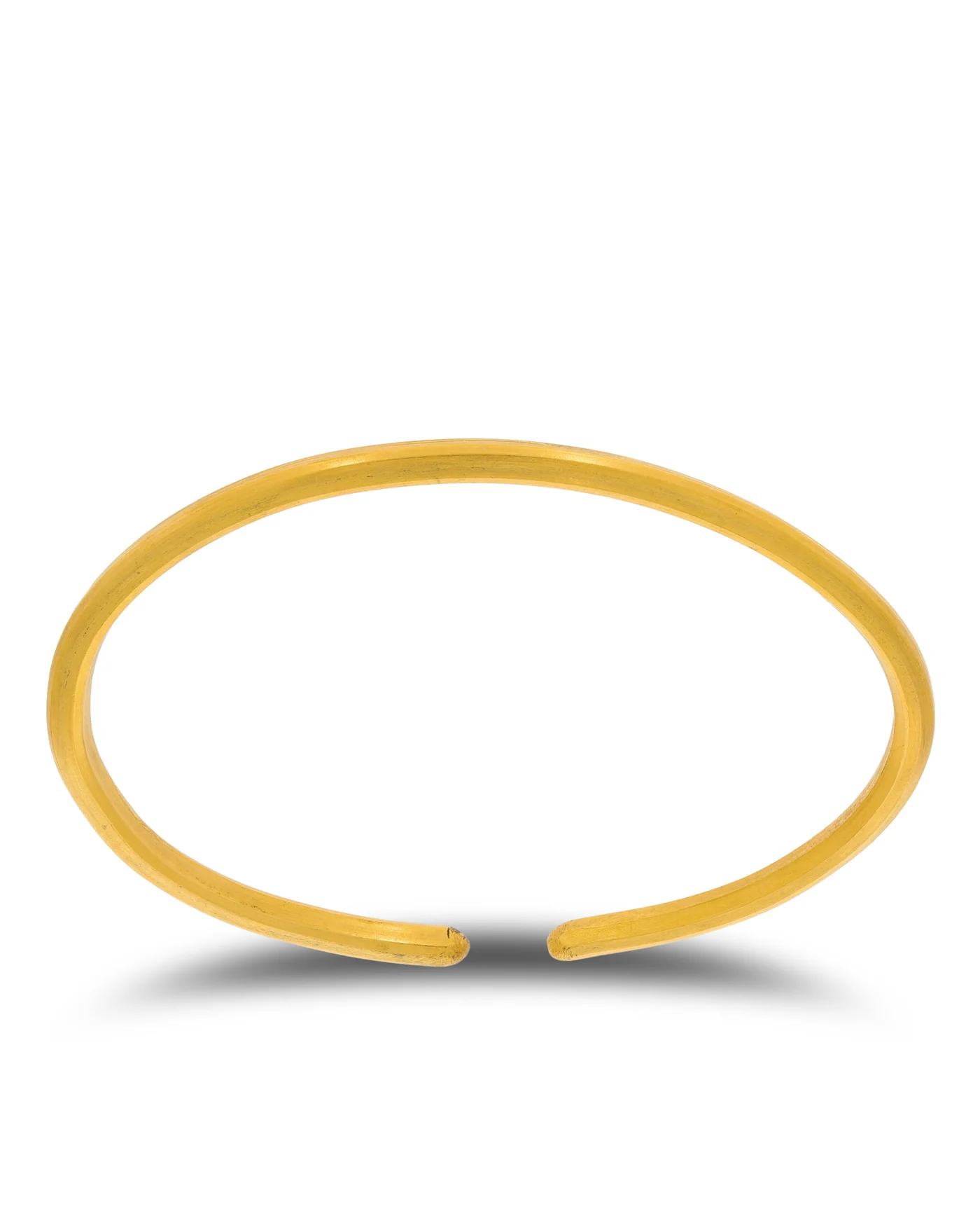 Armreif „Walzdraht“ 24Kt Gold (3.7mm)