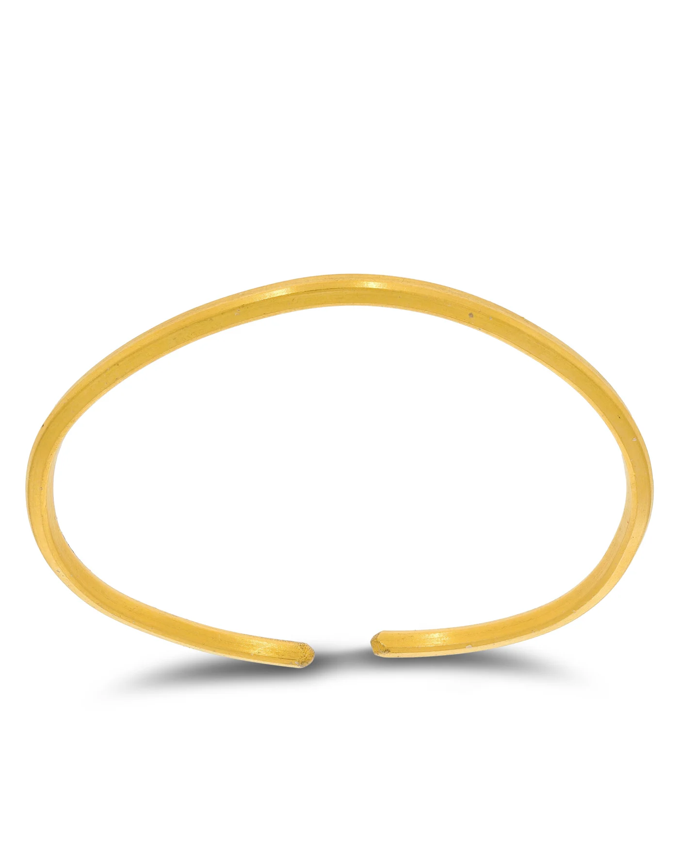 Armreif „Walzdraht“ 24Kt Gold (3.1mm)