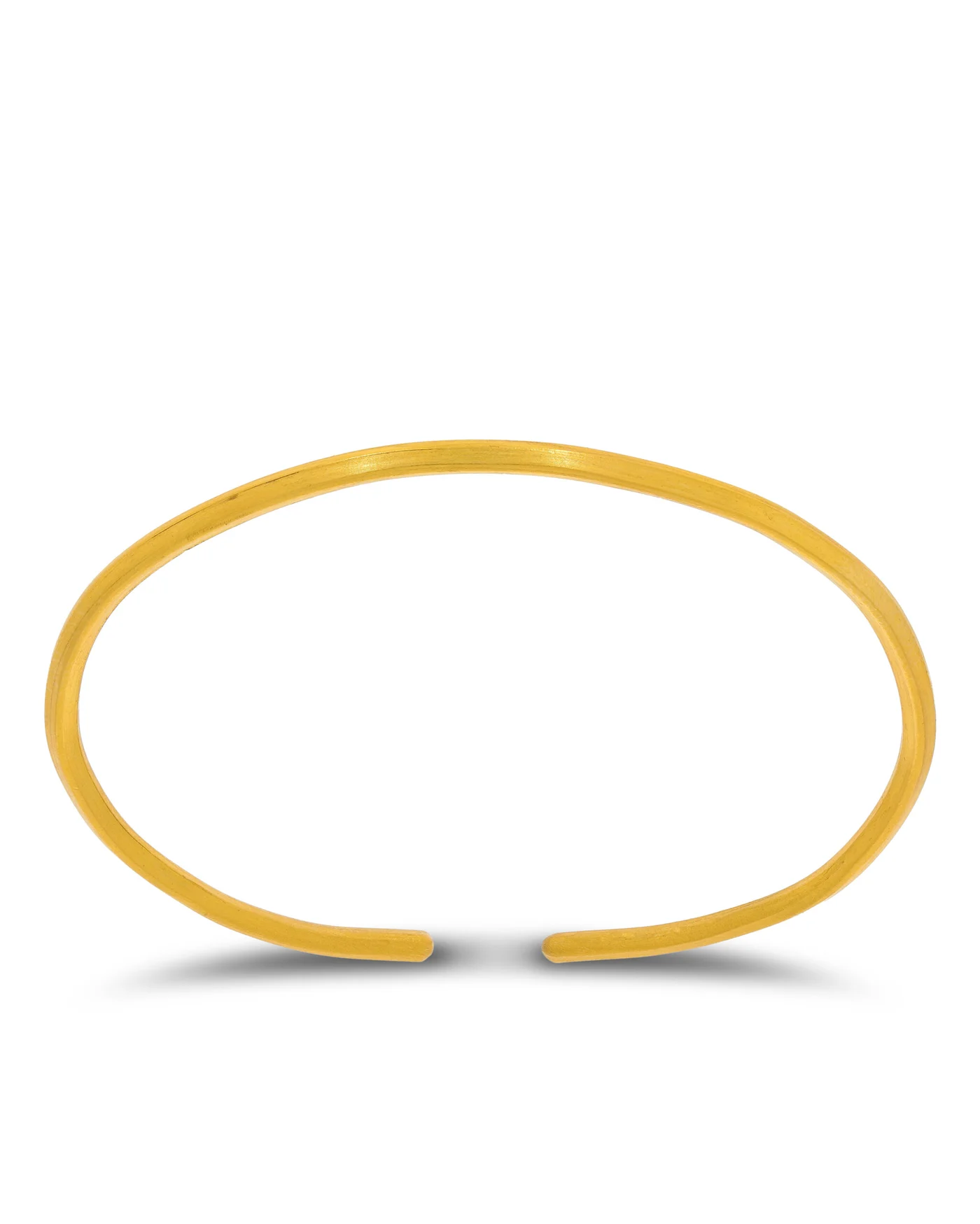 Armreif „Walzdraht“ 24Kt Gold (2.5mm)
