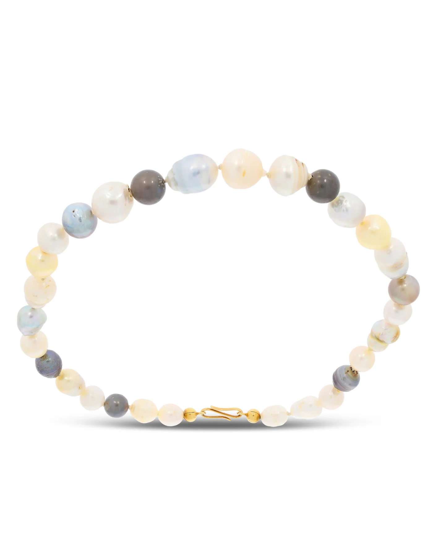 Perlencollier mit Gelbgoldverschluss (ANNA H.)