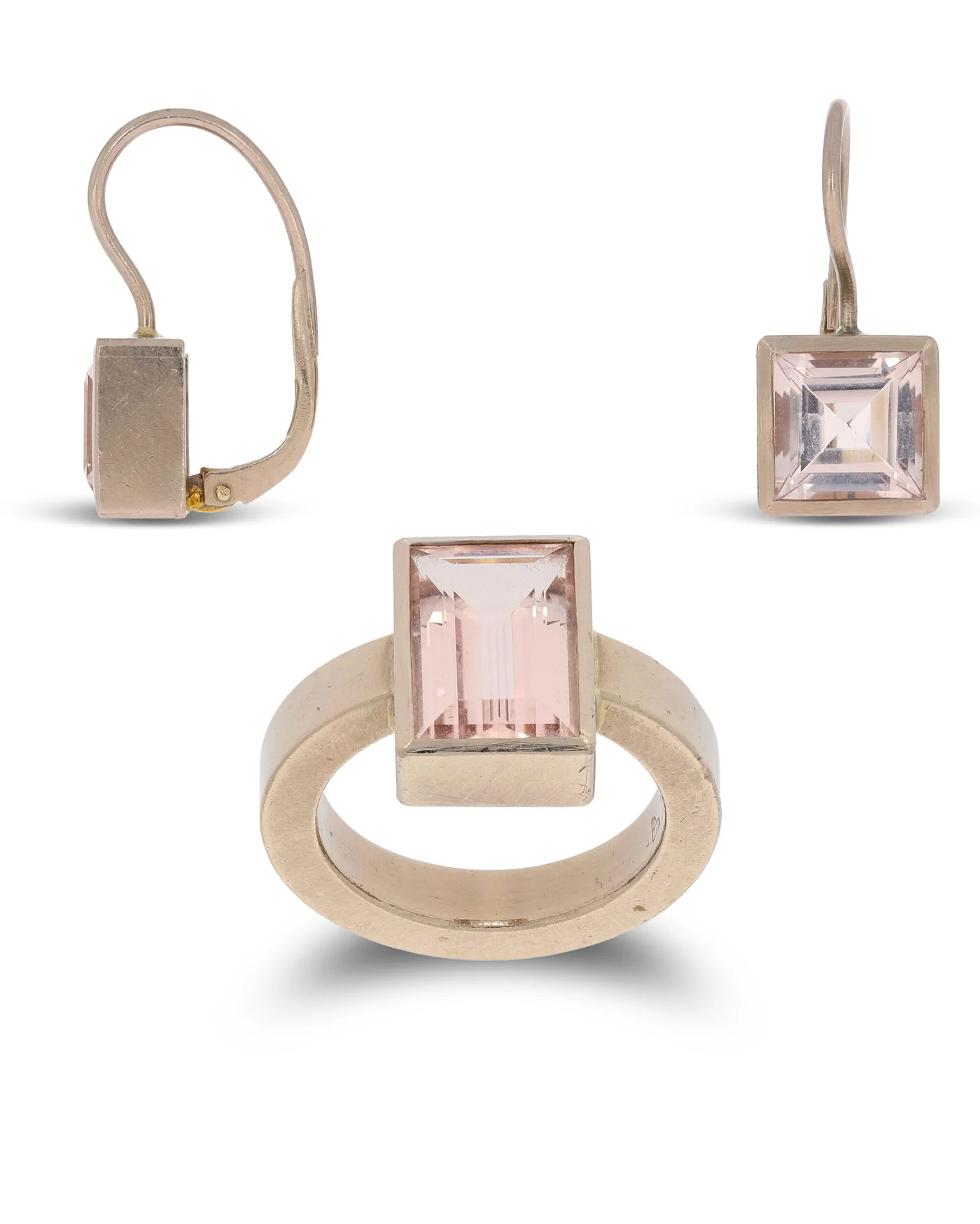 Set – Ring und Ohrhänger mit Morganit (ANNA H.)