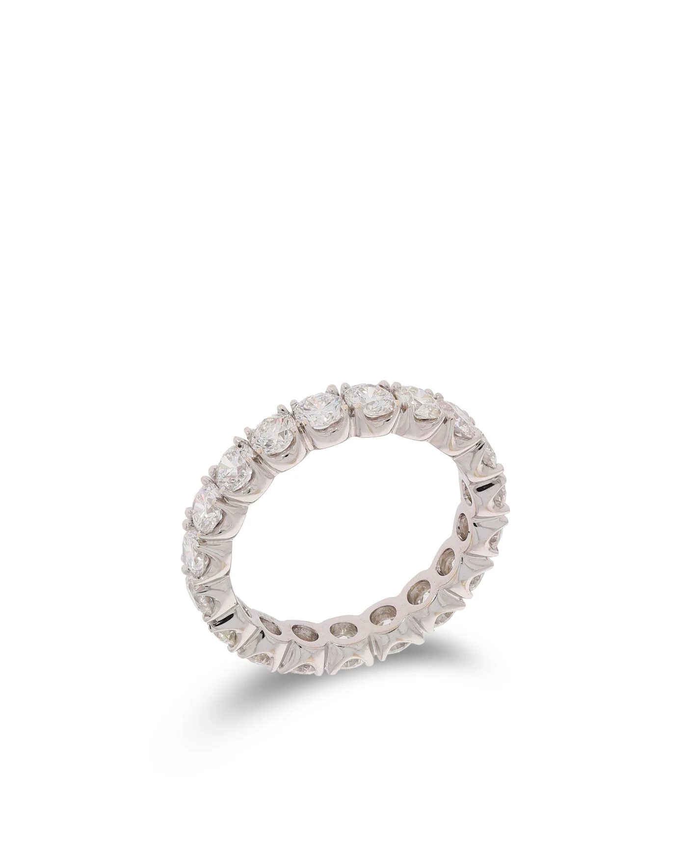 Bague pour dame – Memoire or blanc avec diamants 2.38ct
