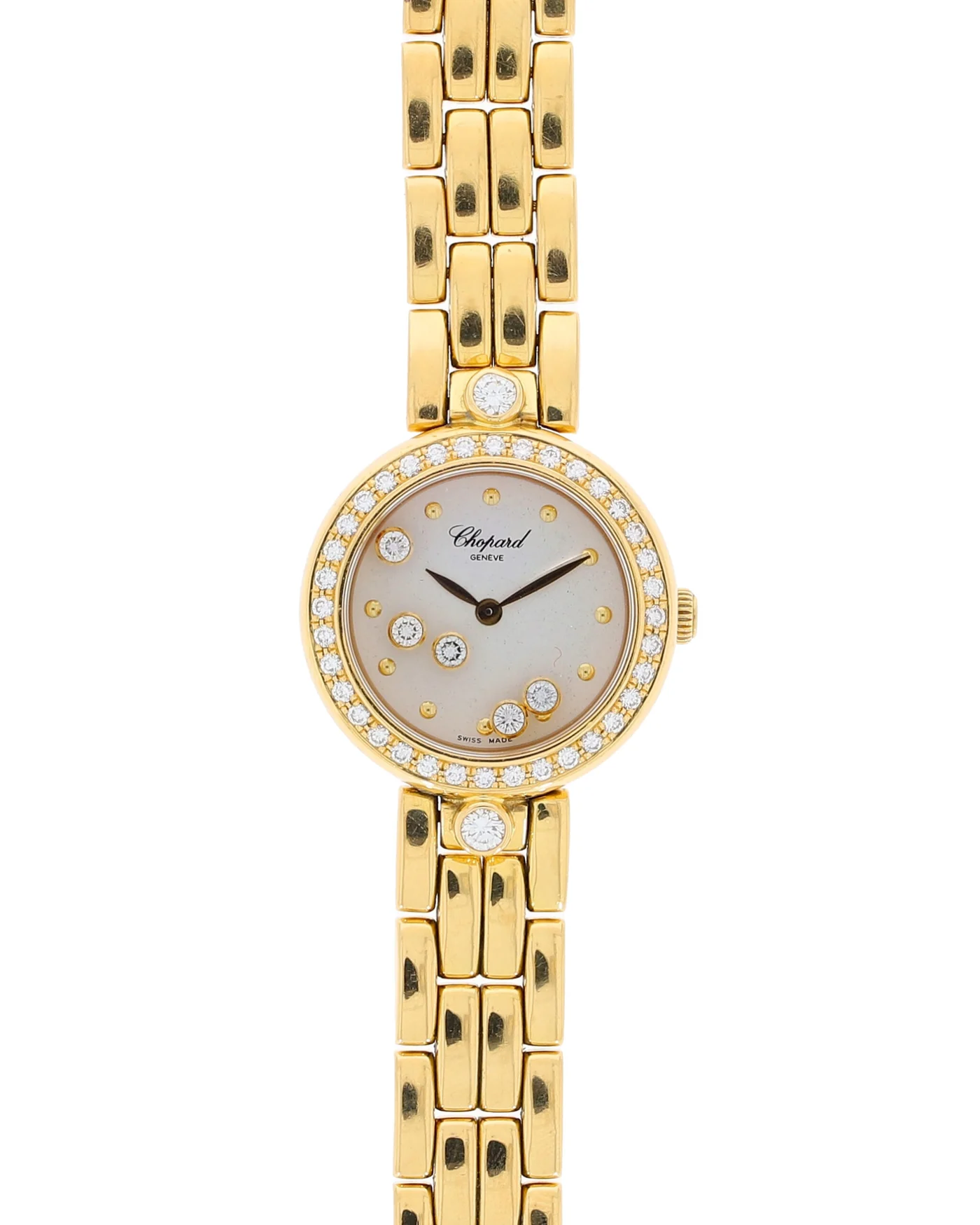 Damenuhr - CHOPARD „Happy Diamonds“ Gelbgold mit Diamanten