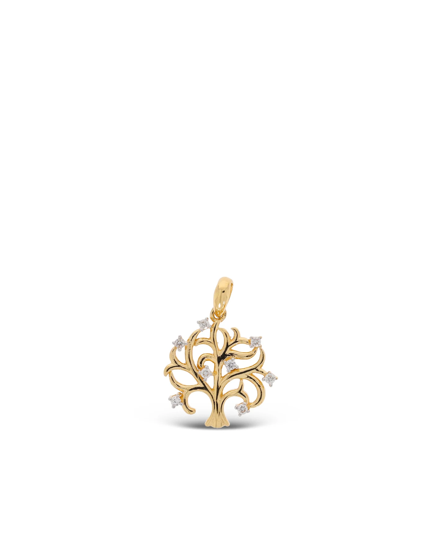 Anhänger – „Baum des Lebens“ Gelbgold mit Diamanten