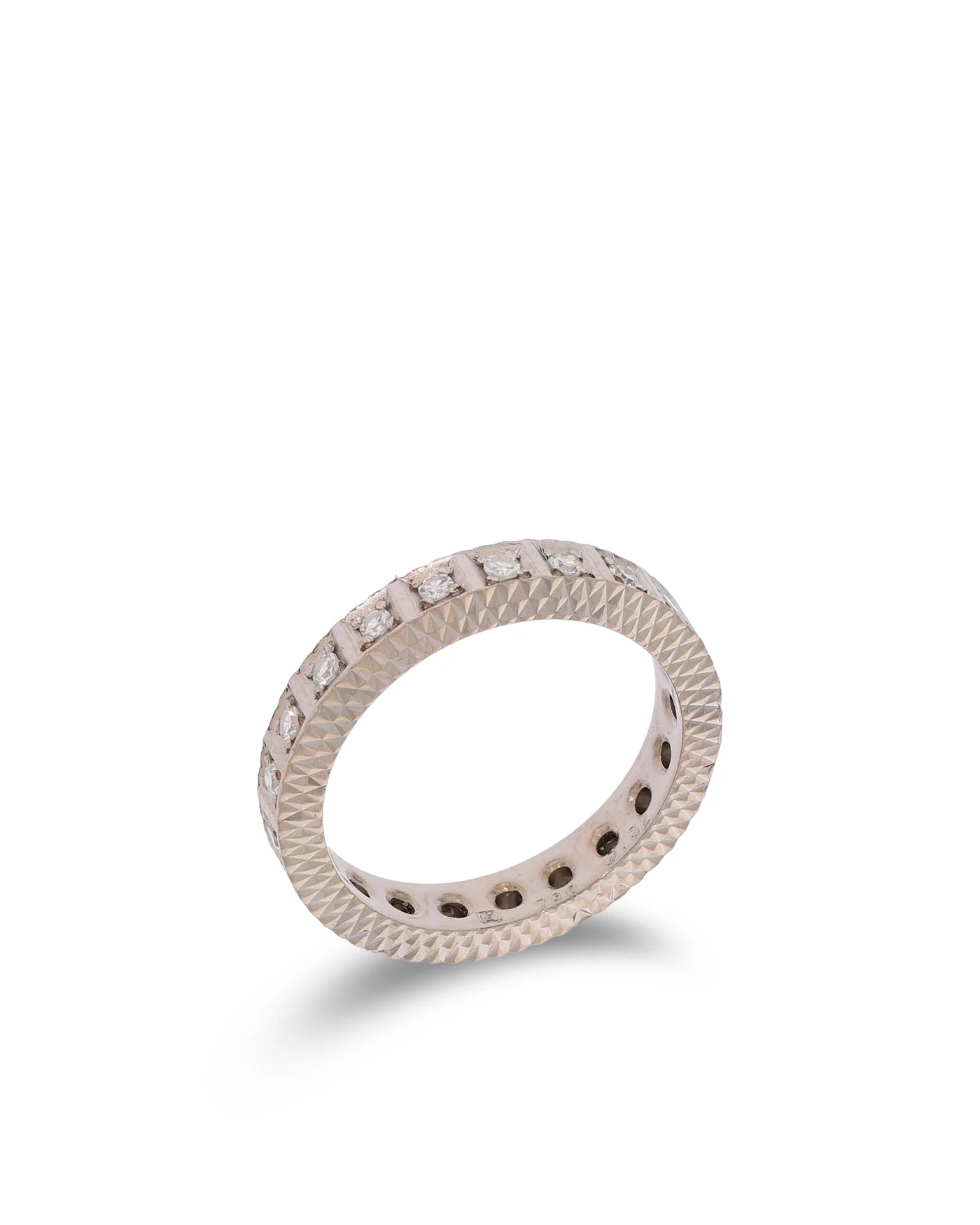 Damenring – Memoire Weissgold 0.32ct