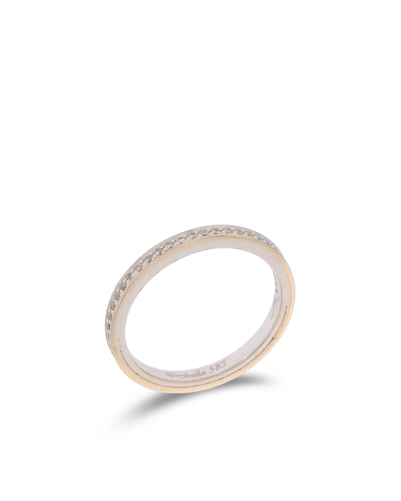Damenring – Memoire Weissgold mit Zirkonia