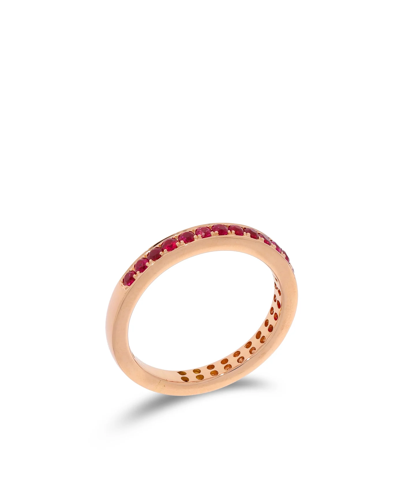 Damenring – Roségold mit pinken Saphiren 0.52ct