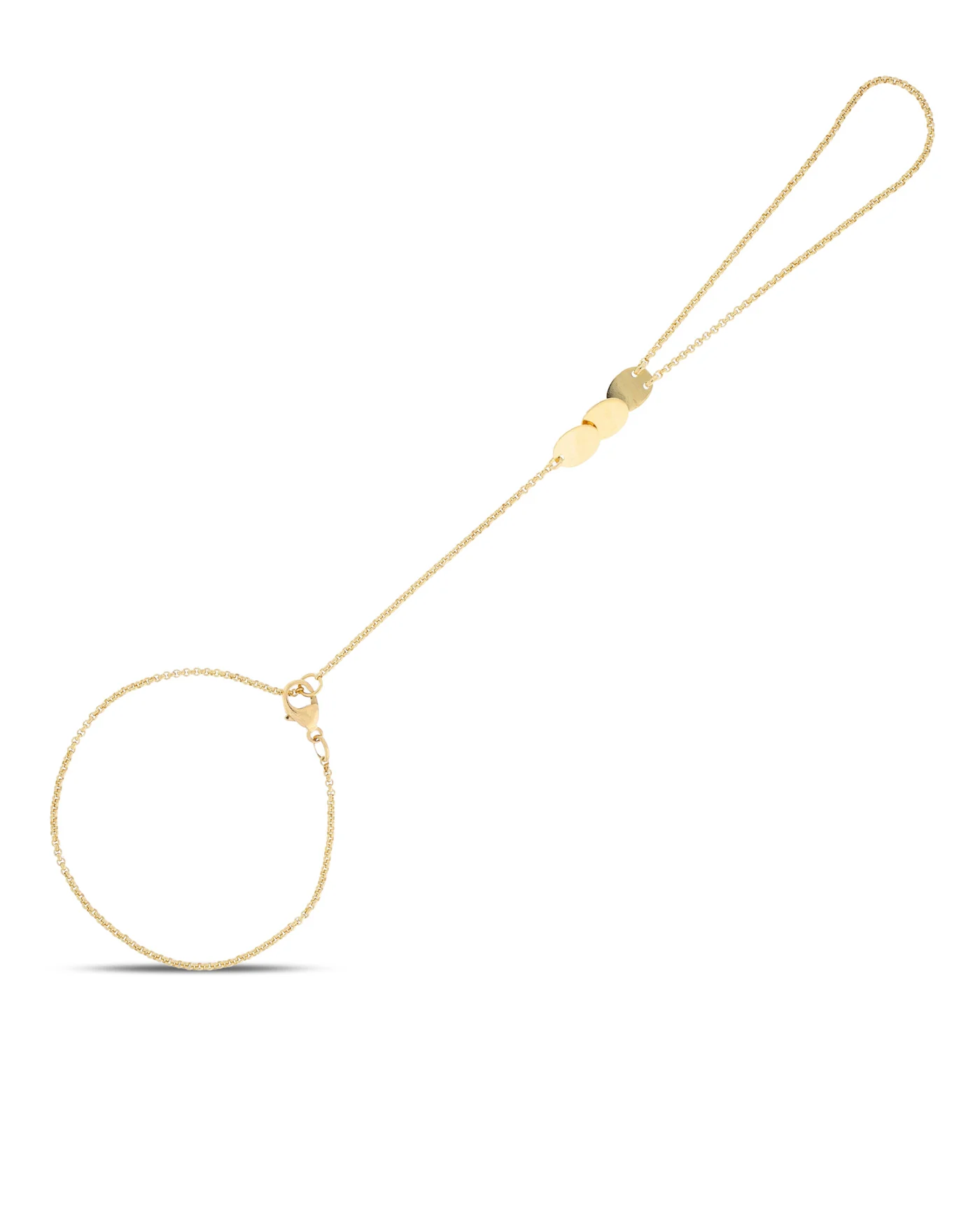 Handkette - Gelbgold