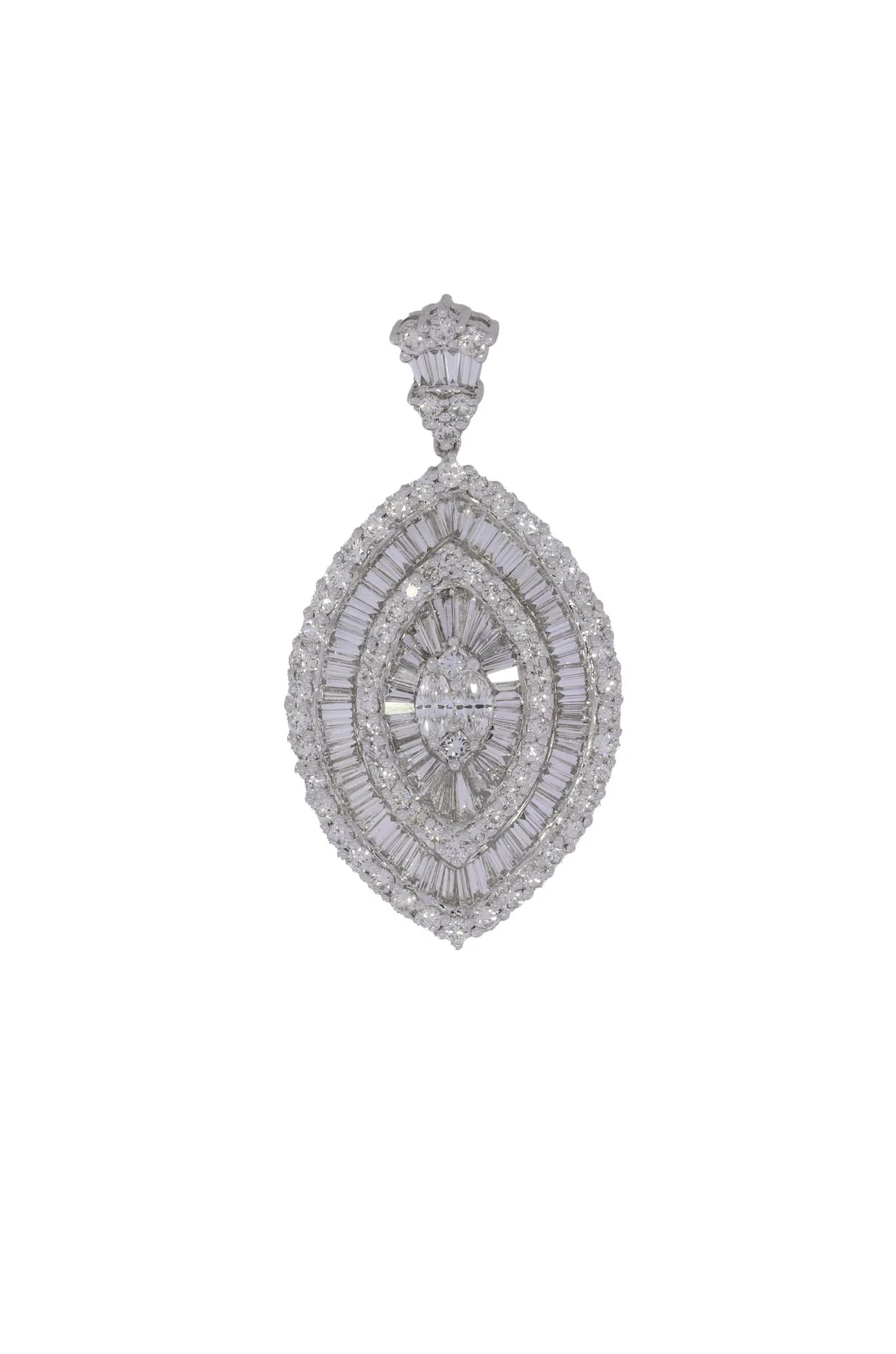 Anhänger – Weissgold mit Diamanten