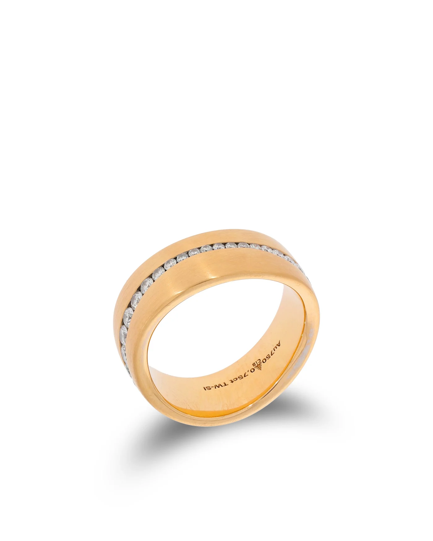 Damenring – Alliance Gelbgold mit Diamanten 0.75ct