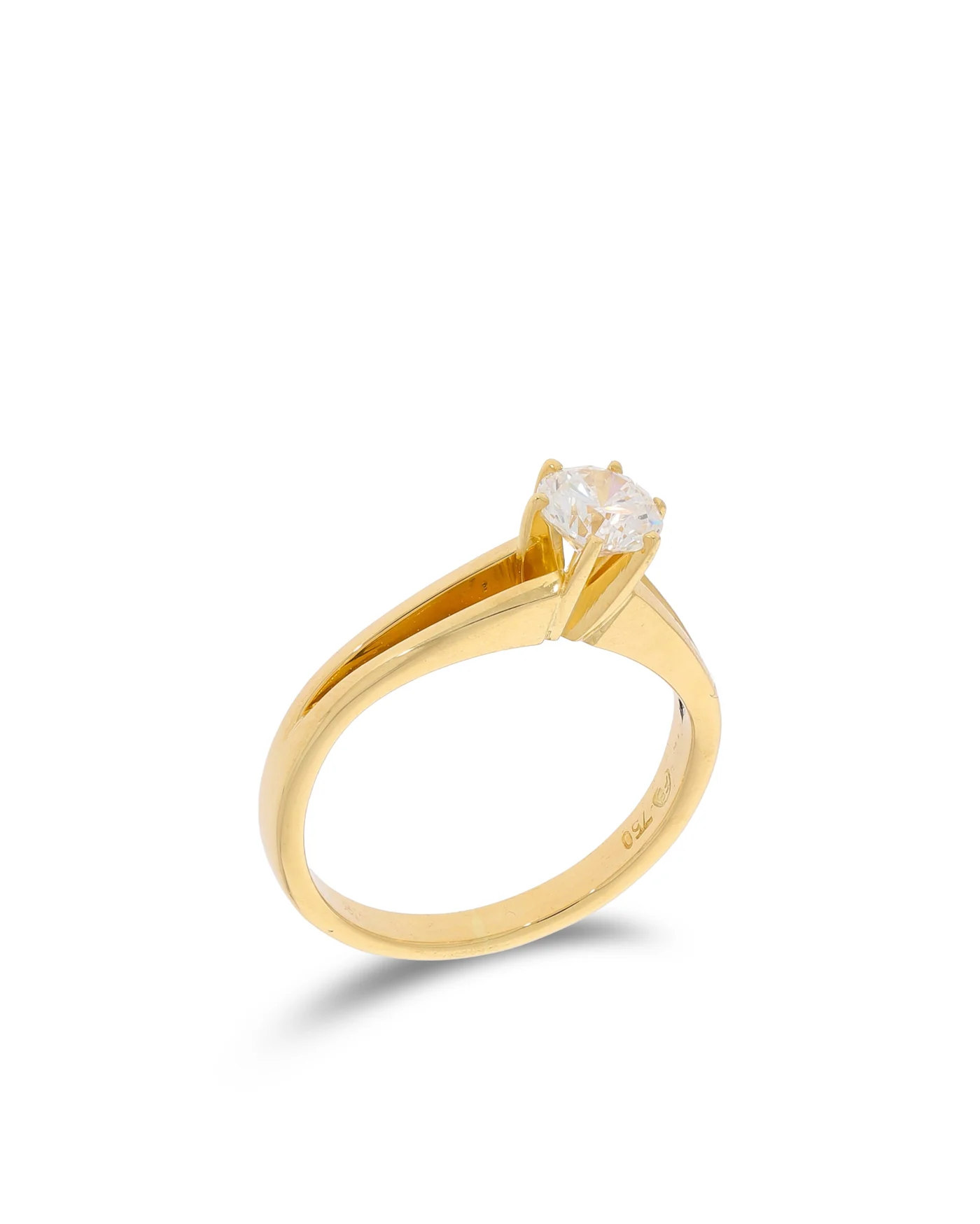Damenring – Solitaire Gelbgold 0.52ct