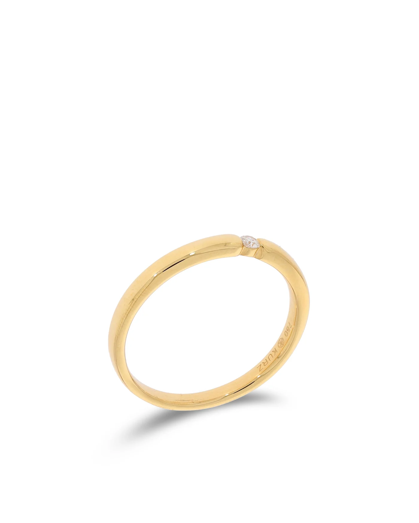 Damenring - KURZ Solitaire Gelbgold 0.03ct