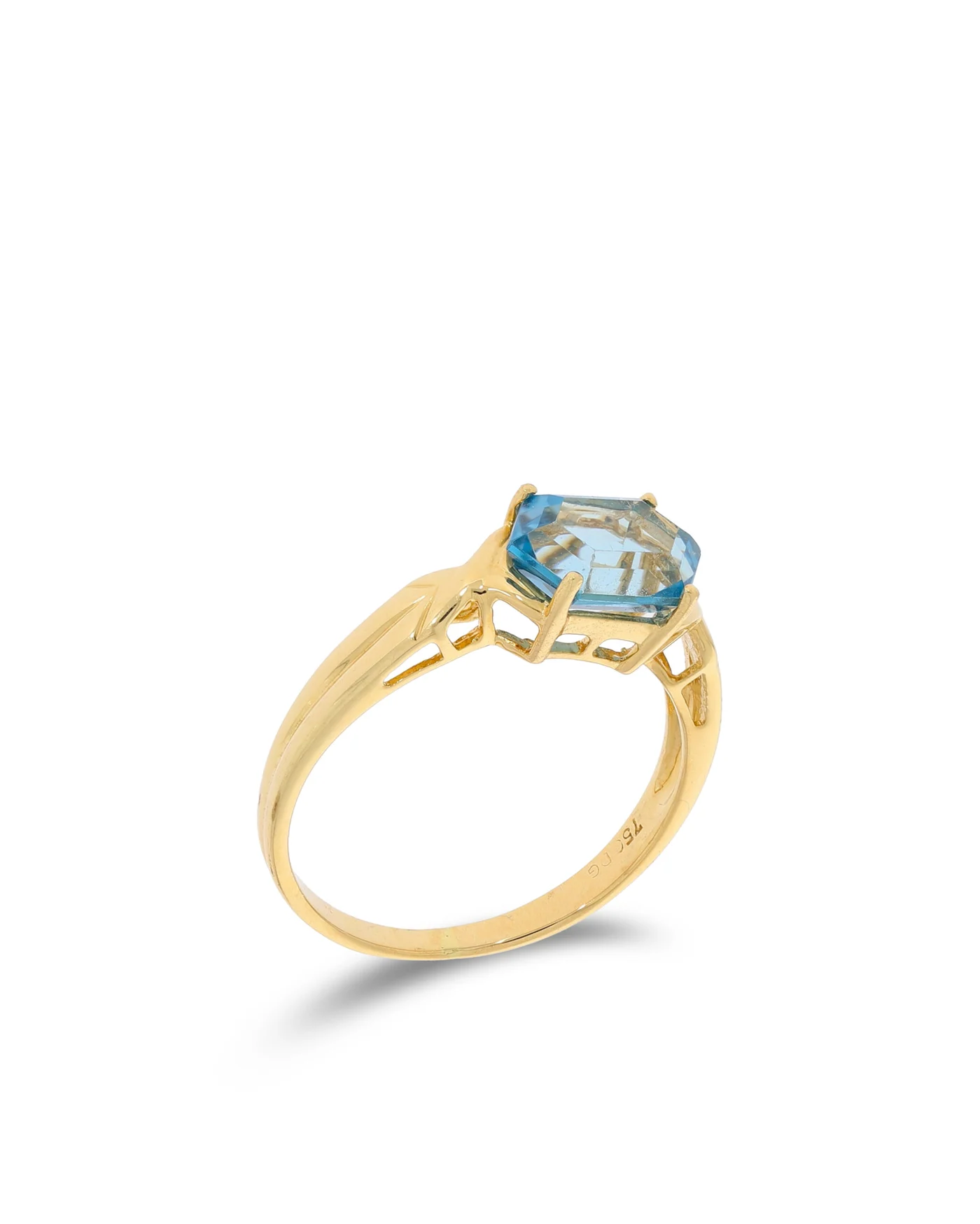 Damenring - Gelbgold mit Topas