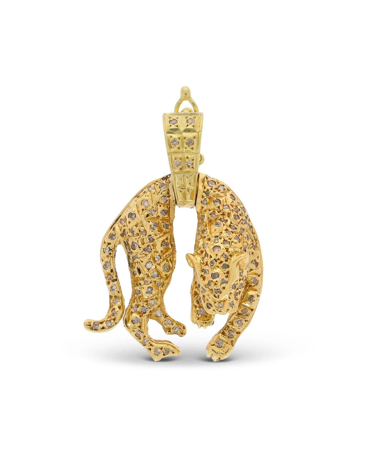 Anhänger – „Panther“ Gelbgold mit Diamanten 0.50ct