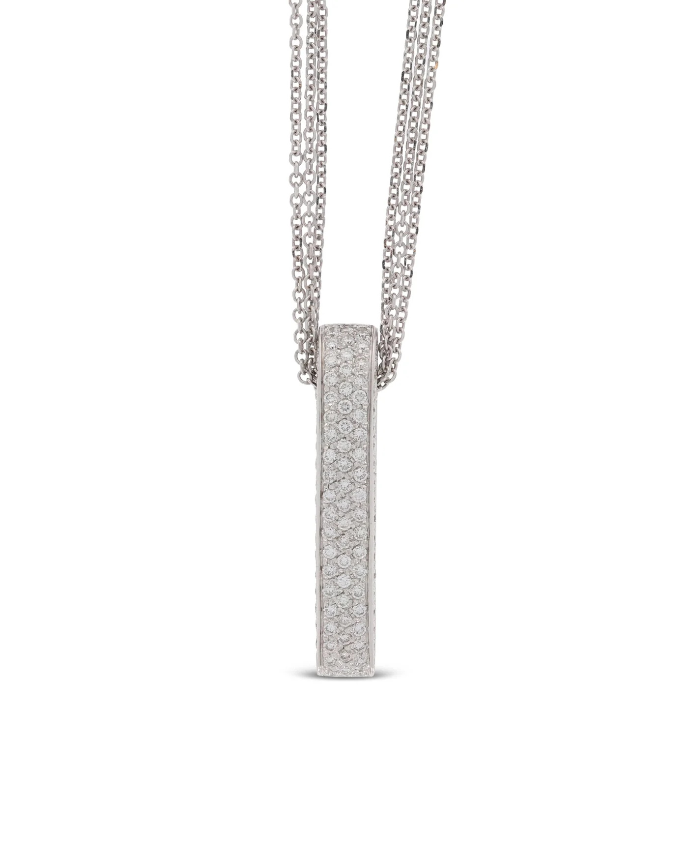 Halskette mit Anhänger – Weissgold mit Diamanten 1.30ct