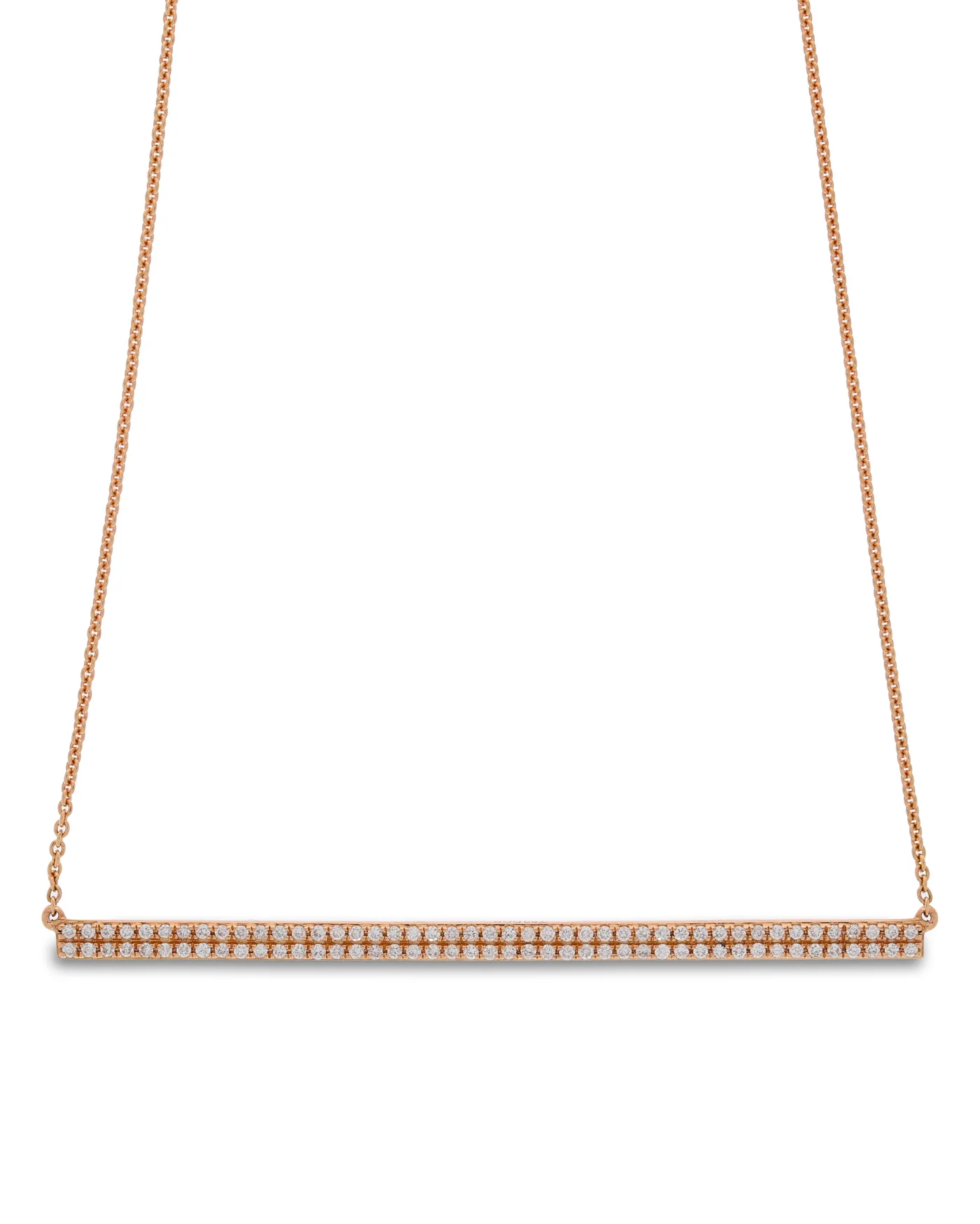 Halskette mit Anhänger – Roségold mit Diamanten 0.45ct