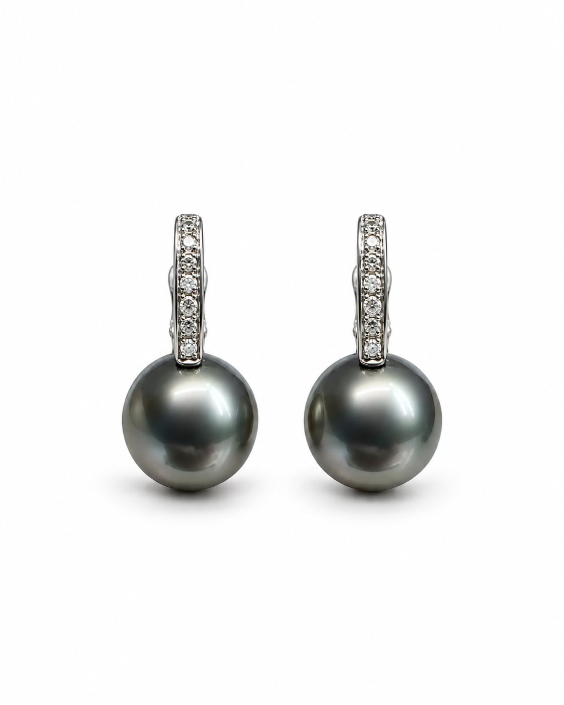 Tahitiperlen-Ohrschmuck mit Brillanten