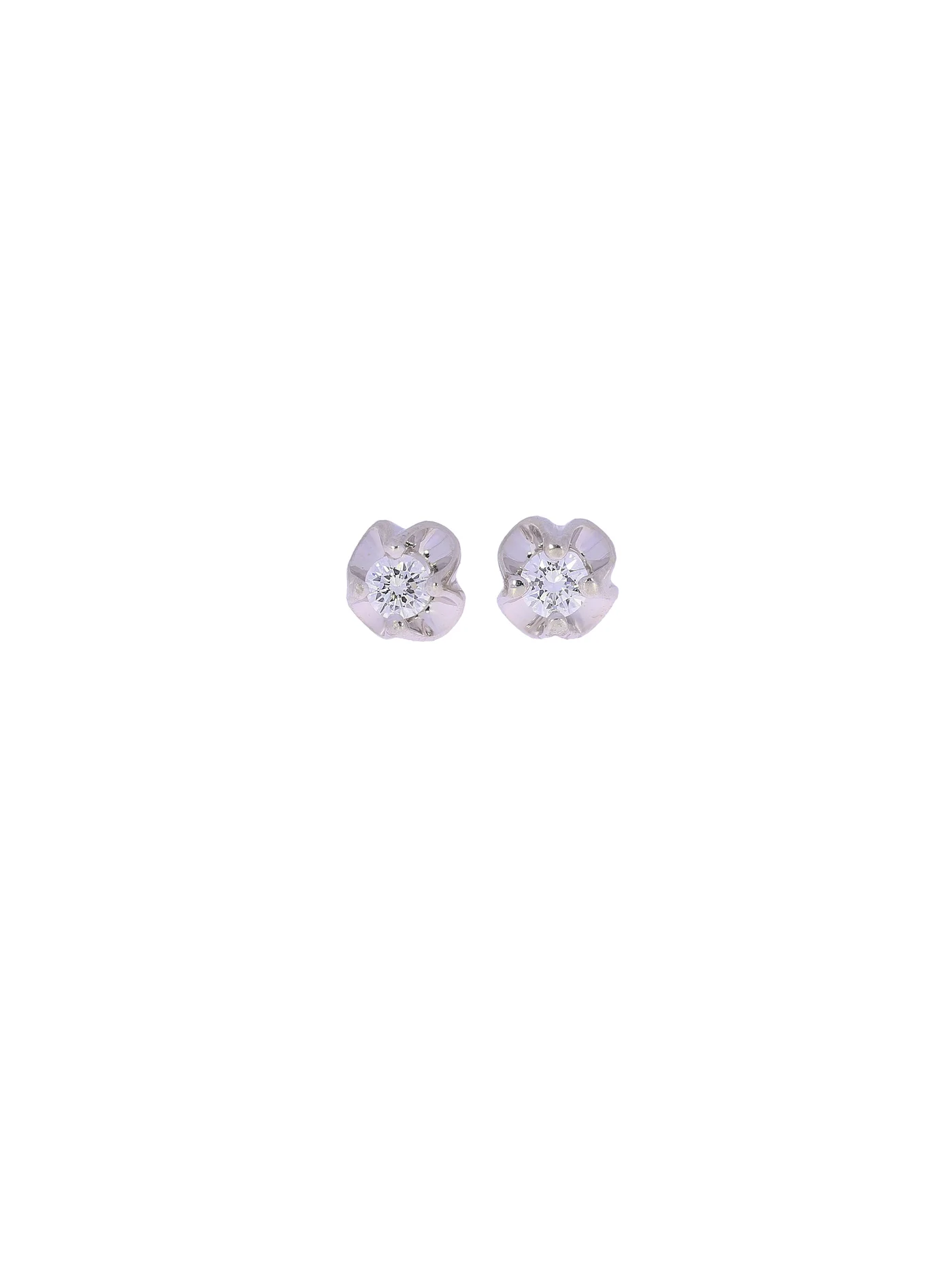 Ohrstecker – Solitaire Weissgold