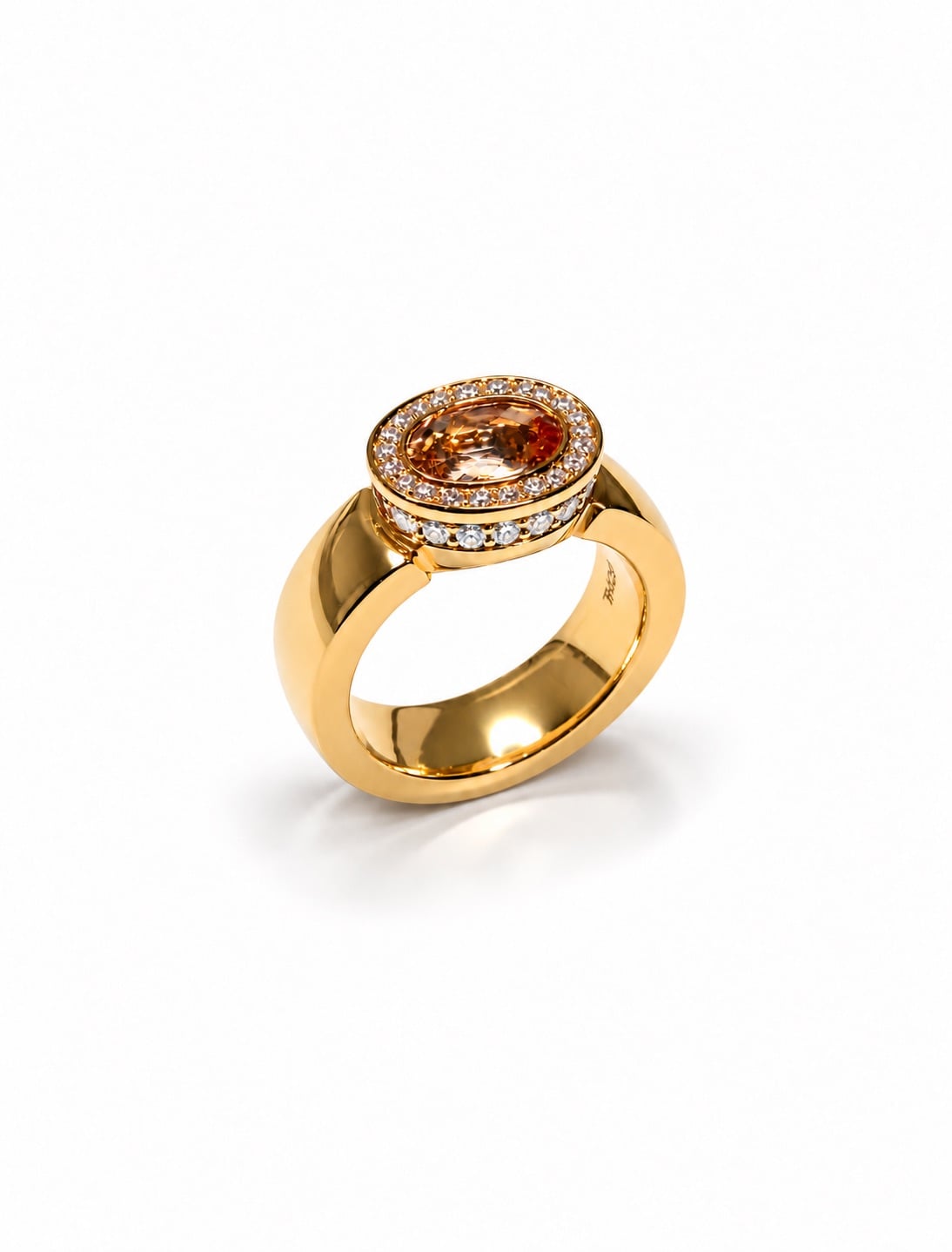 Cocktail-Ring mit Topas & Diamanten (JOCHEN POHL)